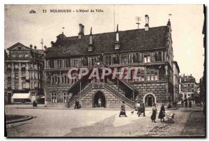 Old Postcard Mulhouse Hotel de Ville