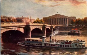 Paris, Pont de la Concorde, Paris Bridges Tuck 7379 Vintage Postcard Y64
