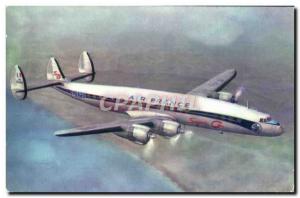 Old Postcard Jet Aviation Air France Lockheed Super G Constellation