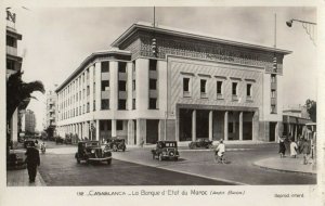 RP: CASABLANCA, Morocco, Africa, 1930s; Bank