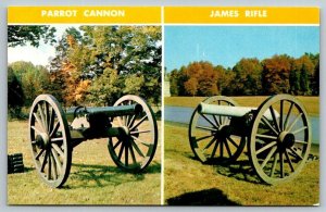 Civil War  Parrot Cannon  James Rifle Used at Gettysburg  Postcard