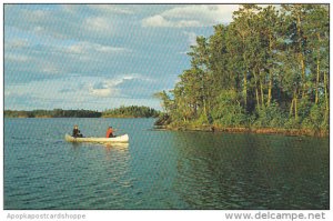 Fishing From A Silver Canoe Wisconsin