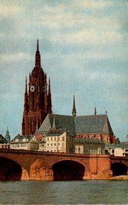 Germany Frankfurt am Main Alte Bruecke und Dom