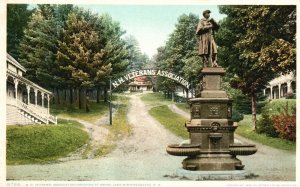 Vintage Postcard Veterans Association Grounds At Weirs Lake Winnipesaukee NH