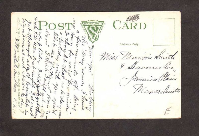 ME Congress St Eastman Store Fidelity Trust Co Portland Maine Vintage Postcard