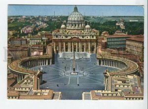 441146 Vatican 1976 St. Peter's Basilica RPPC to Germany advertising