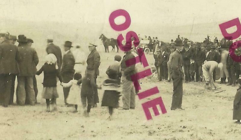 Lomond ALBERTA CANADA RPPC 1916 FAIR Crowd BIG EVENT nr Lethbridge Enchant