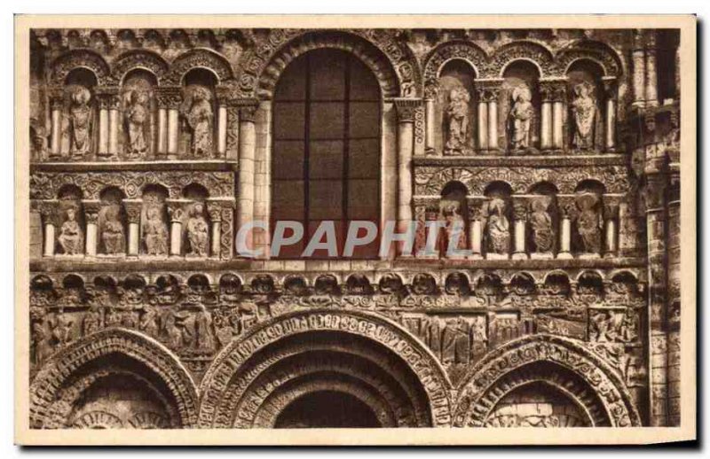 Old Postcard Poitiers Church of Our Lady the Great