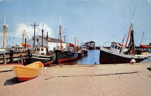 Famous fishing boats at town pier, Provincetown, Massachusetts USA fishing bo...