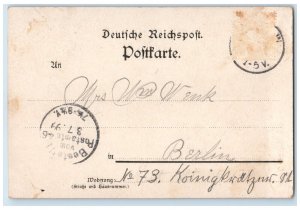1899 Greetings from Seebad Wilmersdorf Otto Schramm Berlin Germany PMC Postcard