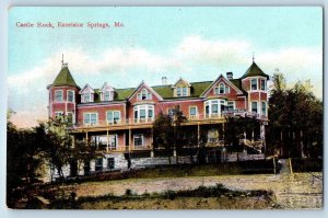 Excelsior Springs Missouri MO Postcard Castle Rock Building Exterior View 1910