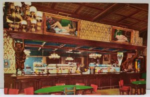 Las Vegas Nev., Million Dollar Golden Nugget Hall Saloon Restaurant Postcard A18