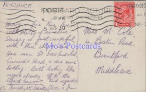 Genealogy Postcard - Cole, 4 Boston Road, Brentford, Middlesex   GL1916