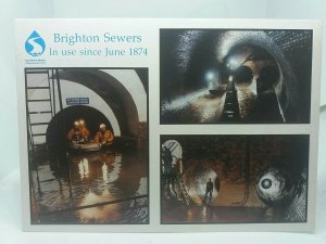 Vintage Advertising Postcard Brighton Sewers in Use Since 1874 Southern Water