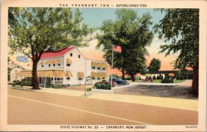 Postcard NJ Cranbury - The Cranbury Inn - State Highway 25