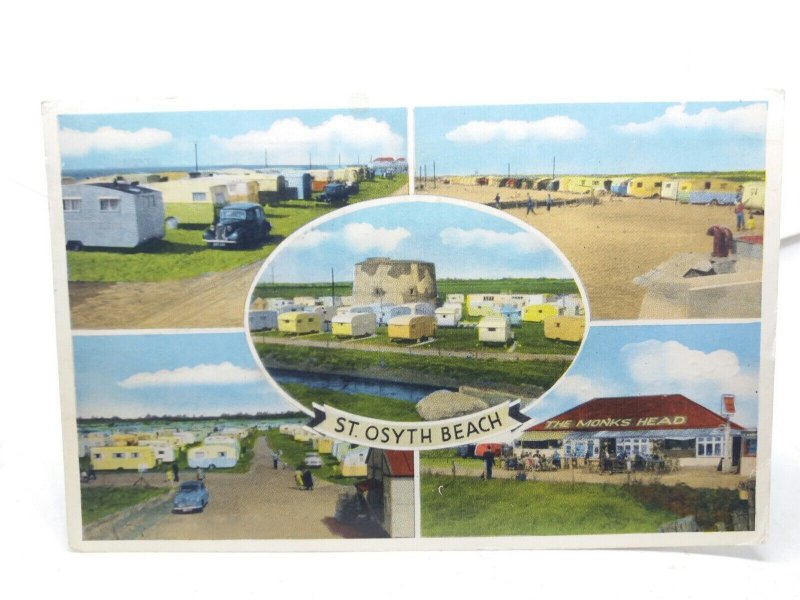St Osyth Caravan Site Beach The Monks Head Bar Pub Clacton Vintage