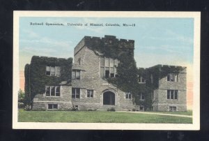 COLUMBIA MISSOURI UNIVERSITY OF MISSOURI BASKETBALL STADIUM 1916 POSTCARD