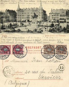 sweden, MALMÖ, Hotell Kramer och Stortorget (1903) Postcard