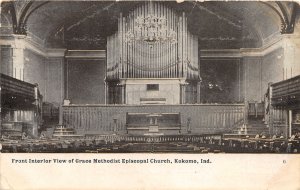 J51/ Kokomo Indiana Postcard c1910 Interior Grace Methodist Church 362