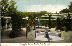 Illinois Peoria Bradley Park Pompeiian Garden 1908