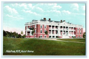 c1910s Hunt Home, Nashua, New Hampshire NH Unposted Postcard 