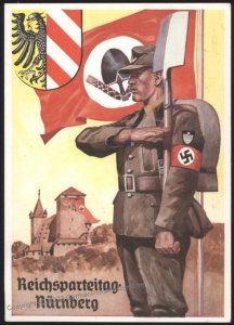 3rd Reich Germany NSDAP 1938 Reichsparteitag Hoffmann Party Rally RAD Man 111512