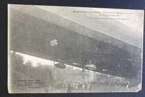 Mint France Real Picture Postcard WWI Captured Zeppelin Airship L-49 1917