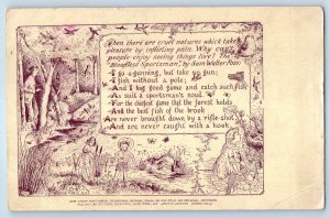 1908 Anti Hunting Political Hyde Park New York NY Posted Antique Postcard