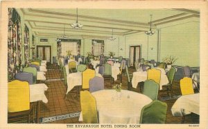 Harrison Virginia Kavanaugh Hotel Dining Room 1940s Postcard Teich roadside 6100