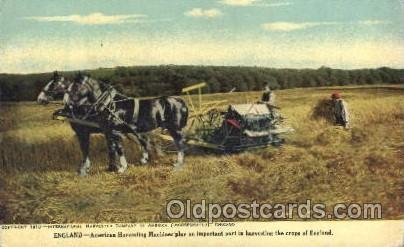 England- Harvesting the crops Farming, Farm, Farmer  Unused 