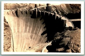 RPPC Boulder Dam From Above Arizona Nevada  UNP Postcard G13