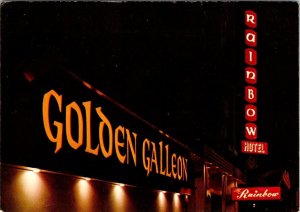 Great Falls, MT Montana  HOTEL RAINBOW~GOLDEN GALLEON LOUNGE Night  4X6 Postcard