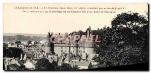 Old Postcard Langeais Chateau