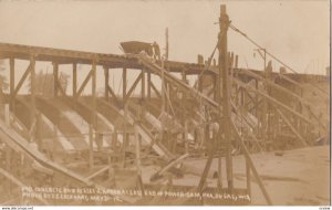 RP; PRA.DU SAC , Wisconsin, 1900-10s ; Dam Construction #3
