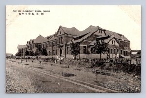 THE EIAN ELEMENTARY SCHOOL FUSHUN CHINA POSTCARD (c.1910)