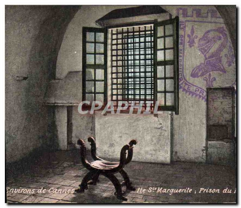 Postcard Old Surroundings of Cannes Ile Ste Marguerite iron mask Prison