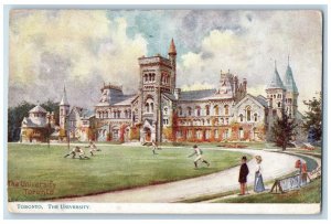 1909 The University Toronto Ontario Canada Oilette Tuck Art Antique Postcard