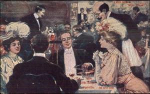 Little Hungary Cigarettes Fancy Dinner New York City - Smoking Postcard