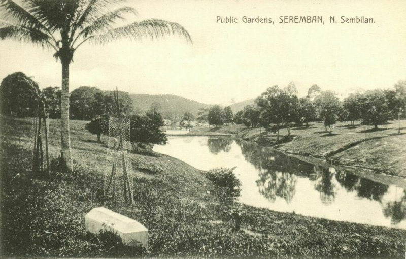 malay malaysia, SEREMBAN, N. Sembilan, Public Gardens (1910s) Postcard 