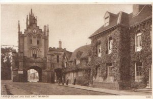 Warwickshire Postcard - Landor House & East Gate - Warwick - Ref 1375A