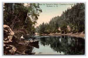 Crawley's Creek Sydney Cape Breton Scotia Canada 1910  DB Postcard T6