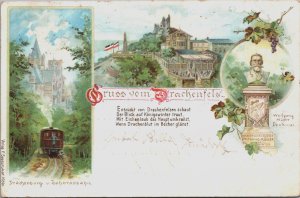 Germany Gruss Vom Drachenfels Vintage Postcard C142