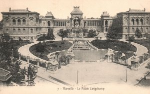 Vintage Postcard 1910's Marseille Le Palais Longchamp Monument Marseille France