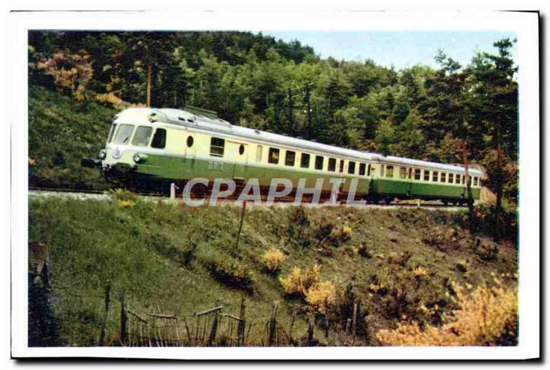 MODERN POSTCARD Train Rows has large courses RGP in the course of tests