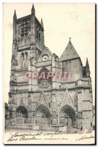 Old Postcard Meaux Catnedrale