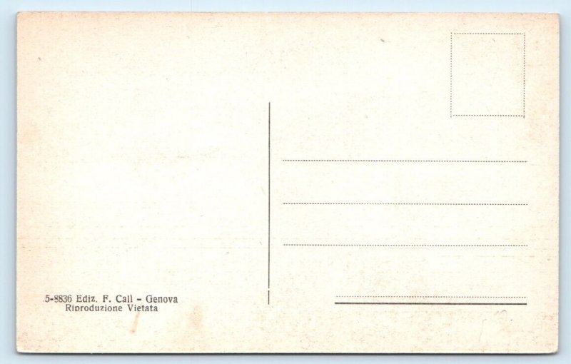 Genova Genoa - Panorama e Porto - ITALY Postcard
