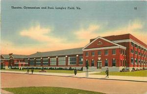 VA, Langley Field, Virginia, Theatre, Gymnasium and Pool, Tichnor No. 70826