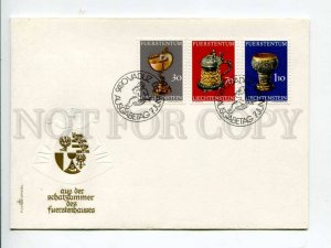 291036 LIECHTENSTEIN 1973 First Day COVER cups