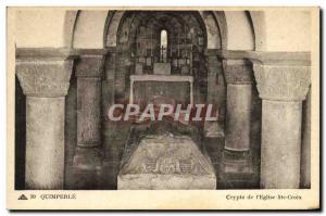 Postcard Old Quimperle Crypt of the & # 39Eglise Ste Croix