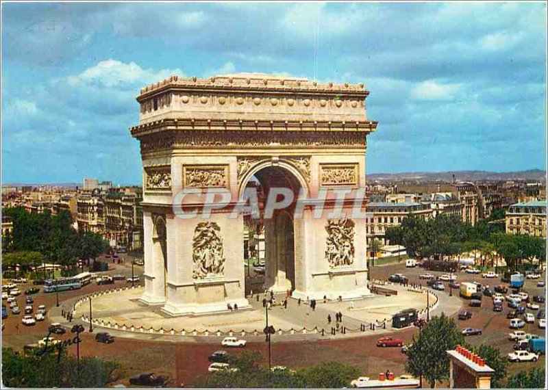 Modern Postcard Paris Arc de Triomphe